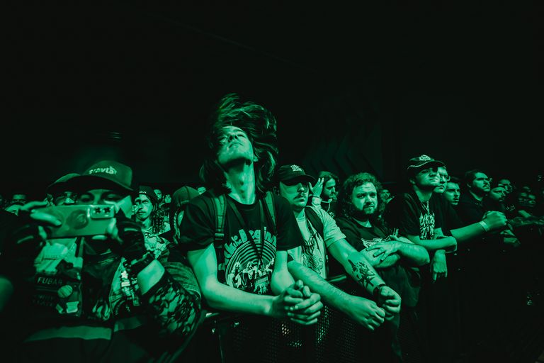 Bleed From Within performing live at AEC Theatre in Adelaide